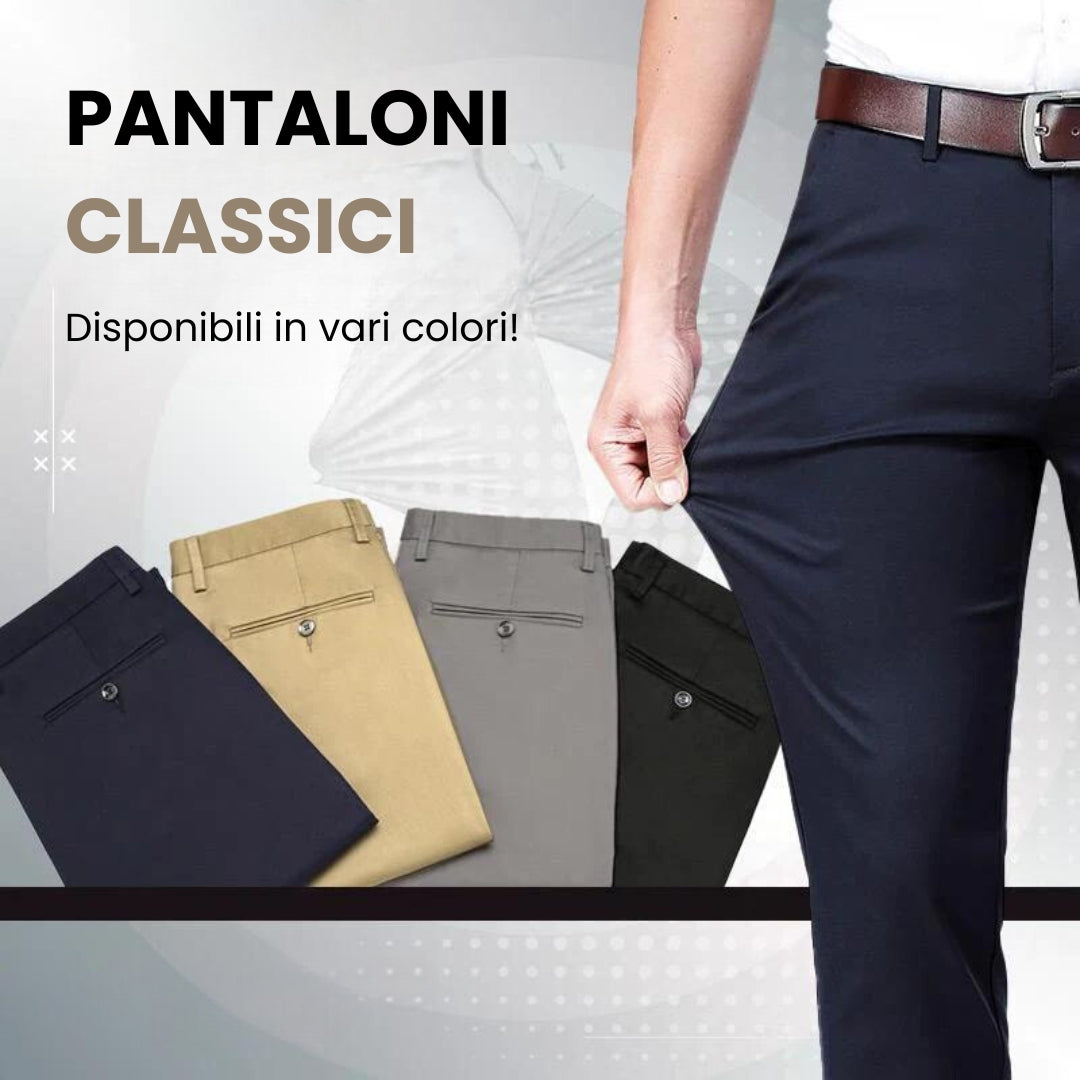 Elit™ - Pantaloni Classici da Uomo Elasticizzati