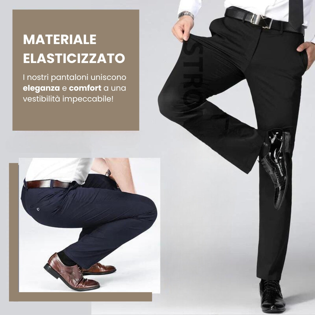 Elit™ - Pantaloni Classici da Uomo Elasticizzati